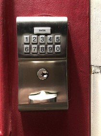 The Emtek Classic, installed