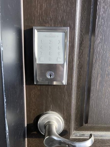 A Schlage Encode we installed in Chaparral, Calgary